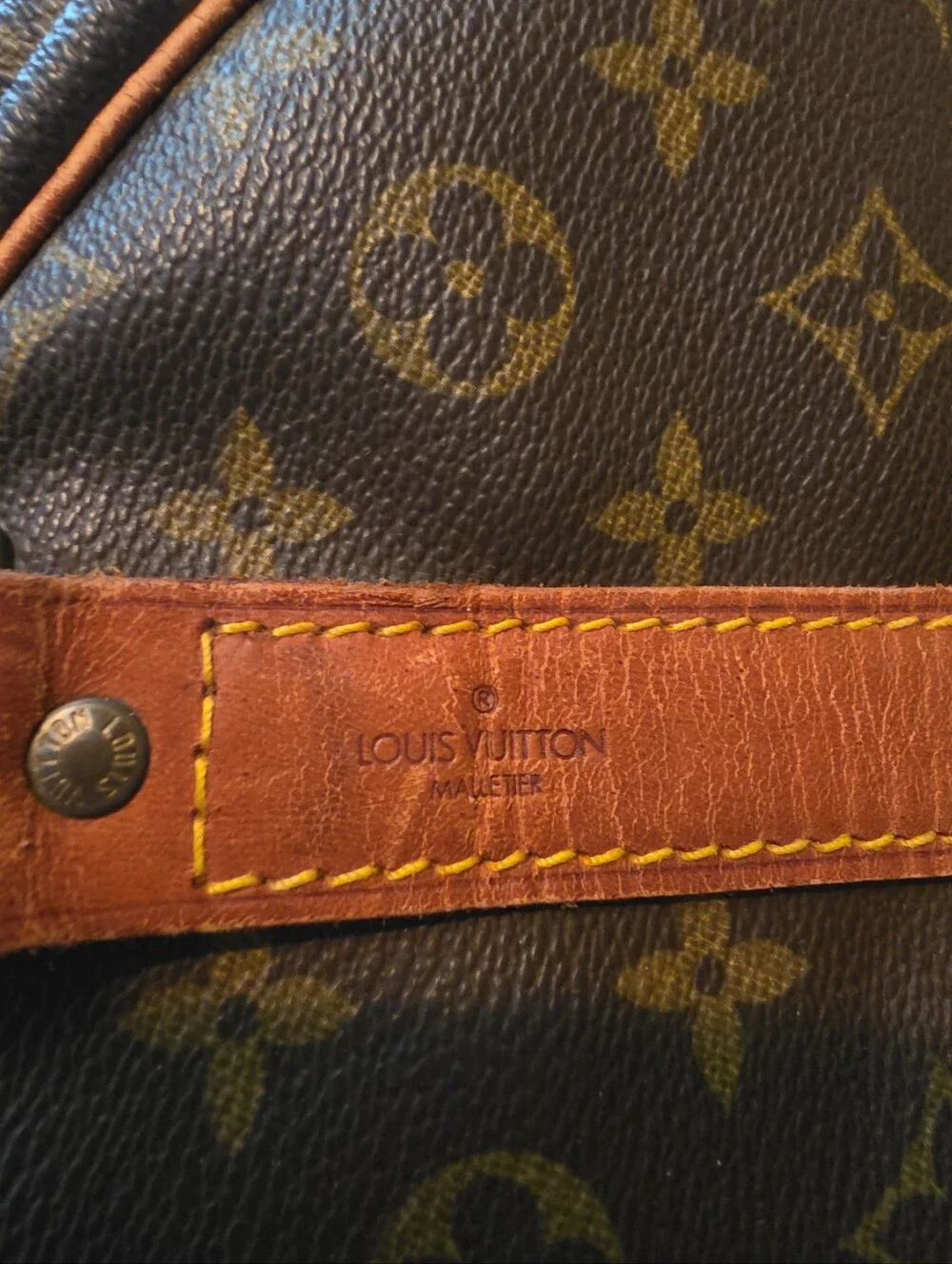 Louis Vuitton Keepall Bandoulière 55 Monogram Canvas Vintage Travel Duffel Bag